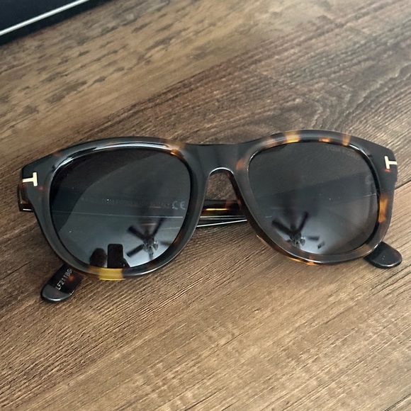 Tom Ford Benedict Tortoiseshell Round Sunglasses Brown Polarized Lenses - Picture 3 of 10